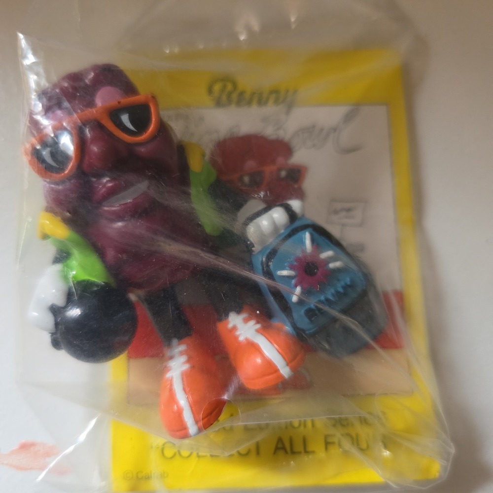 NOS The California Raisins Figure Benny the Bowler‎ Sealed New Old Stock